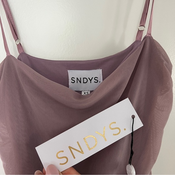 SNDYS Simone Dress - Mauve XS - Picture 2 of 9